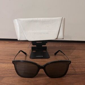 Michael Kors Zermatt MK2079U Black Polarized Square Sunglasses w/ Case